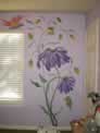 Over sized Flowers and Butterflies Mural 2